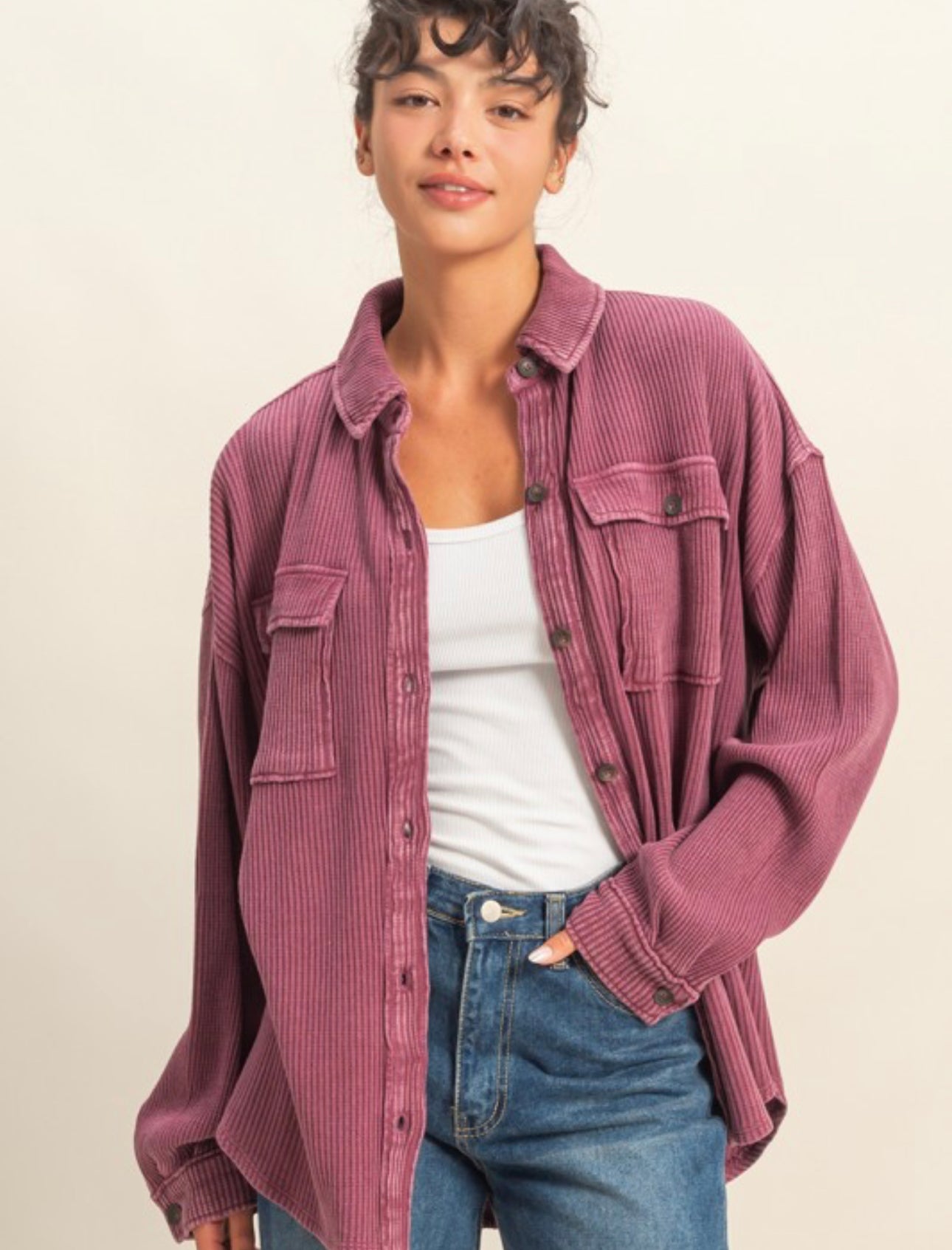 Forever favorite waffle shacket