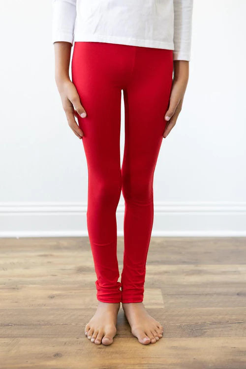 Red leggings