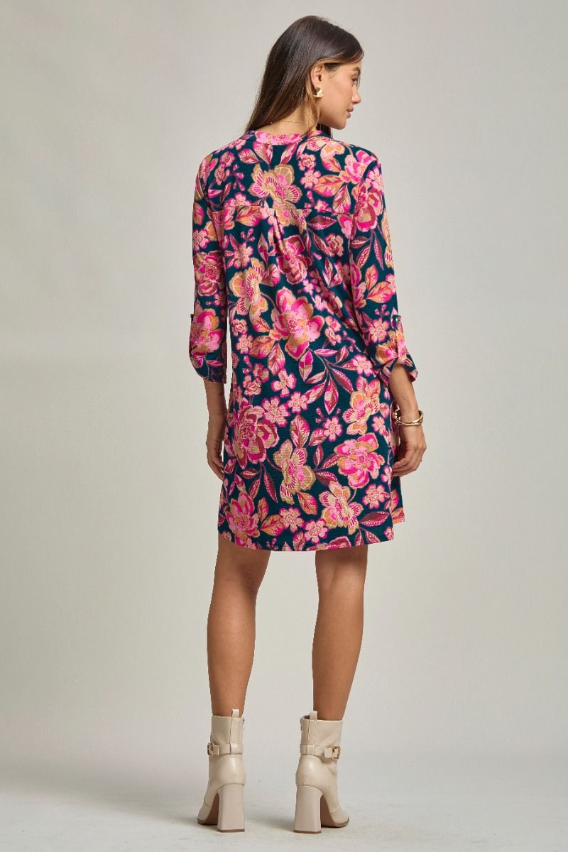 Scarlett navy floral DS dress