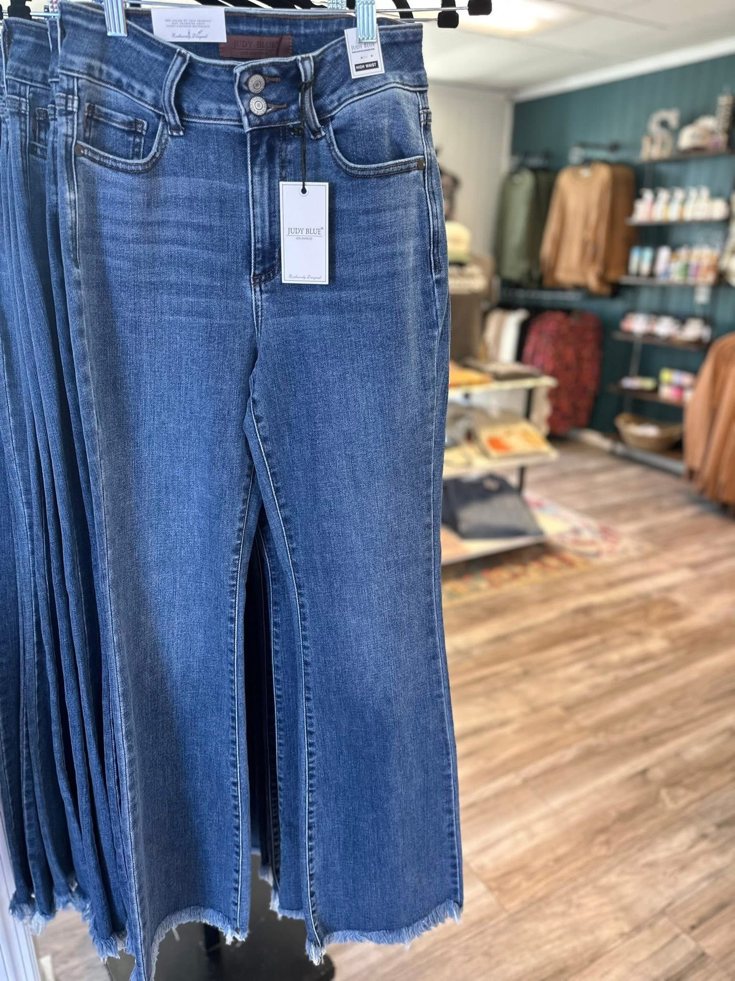 All day double button bootcut JB