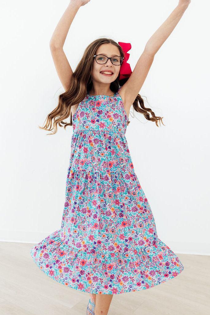 Flower garden maxi dress