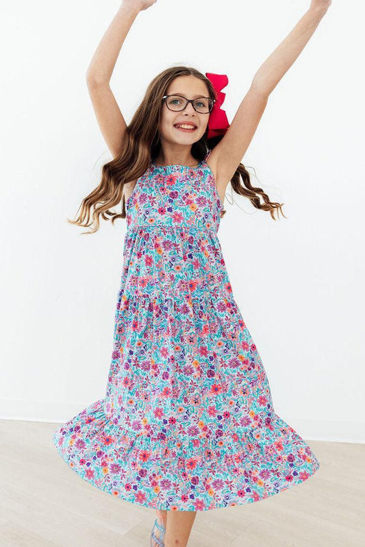 Flower garden maxi dress