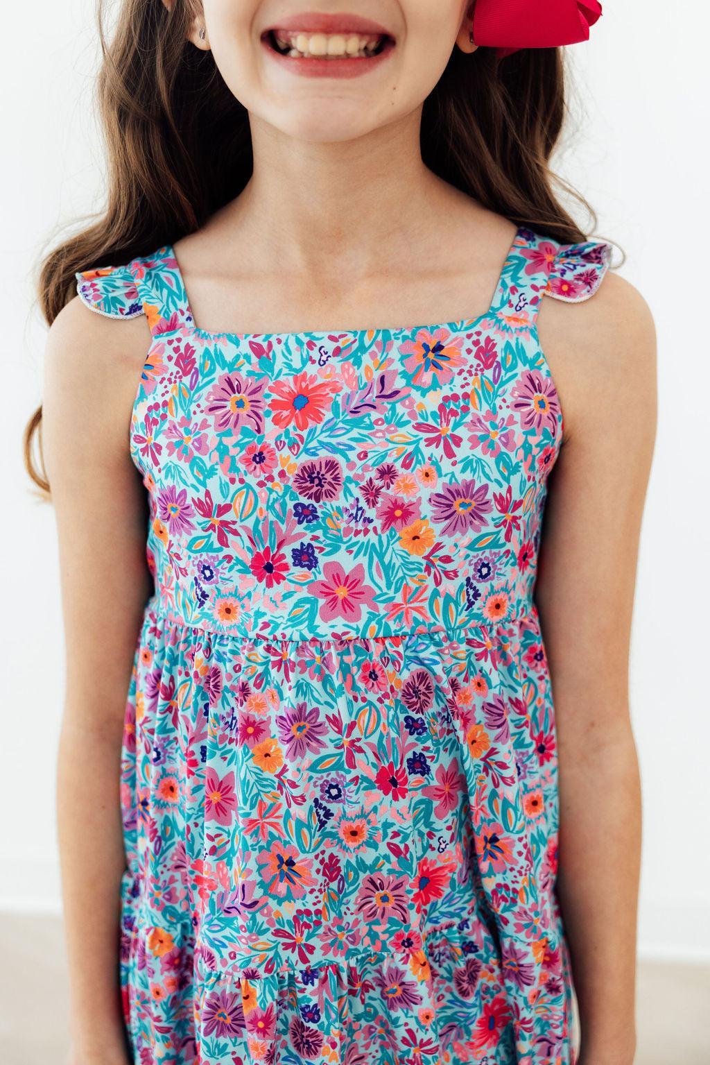 Flower garden maxi dress