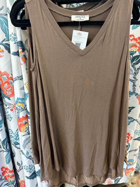 Buttery brown tank
