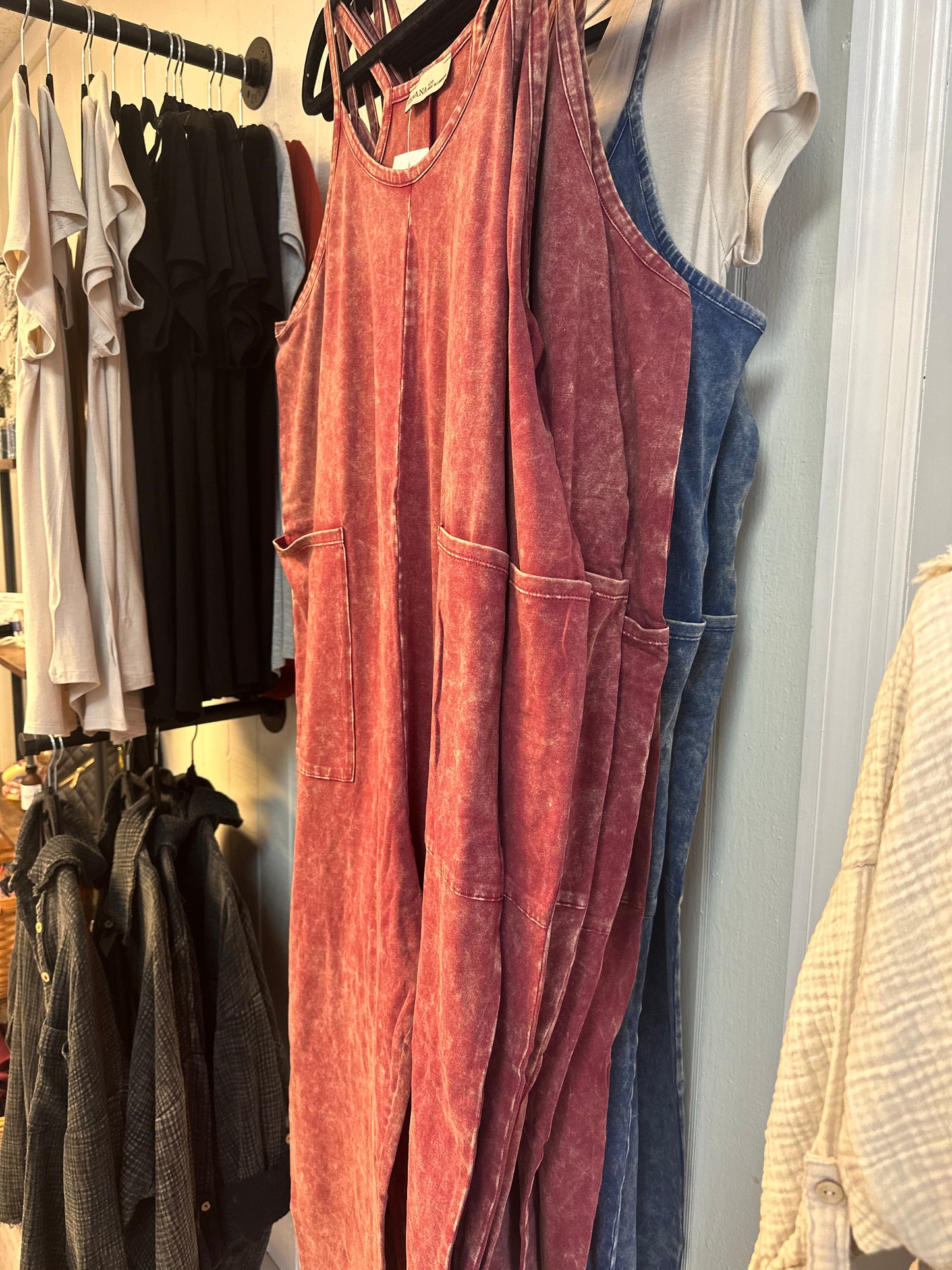 Made for me washed out romper