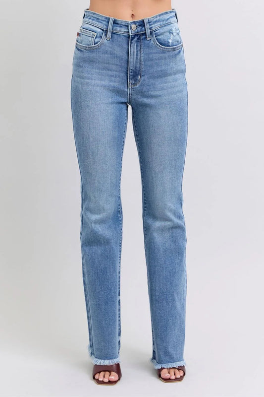 Judy blue raw hem bootcut