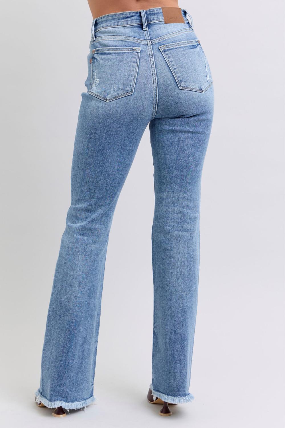Judy blue raw hem bootcut